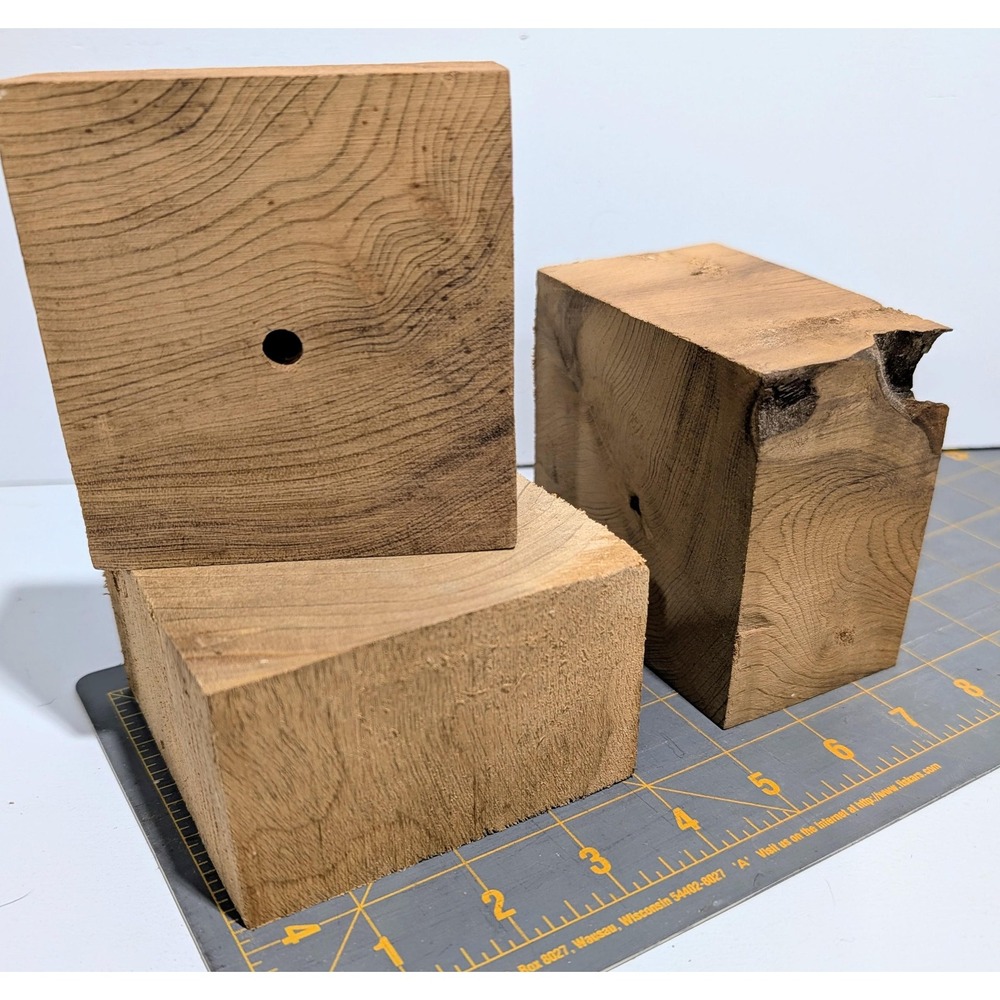 Claro Walnut Turning Blanks. -4" square blanks for turning or carving